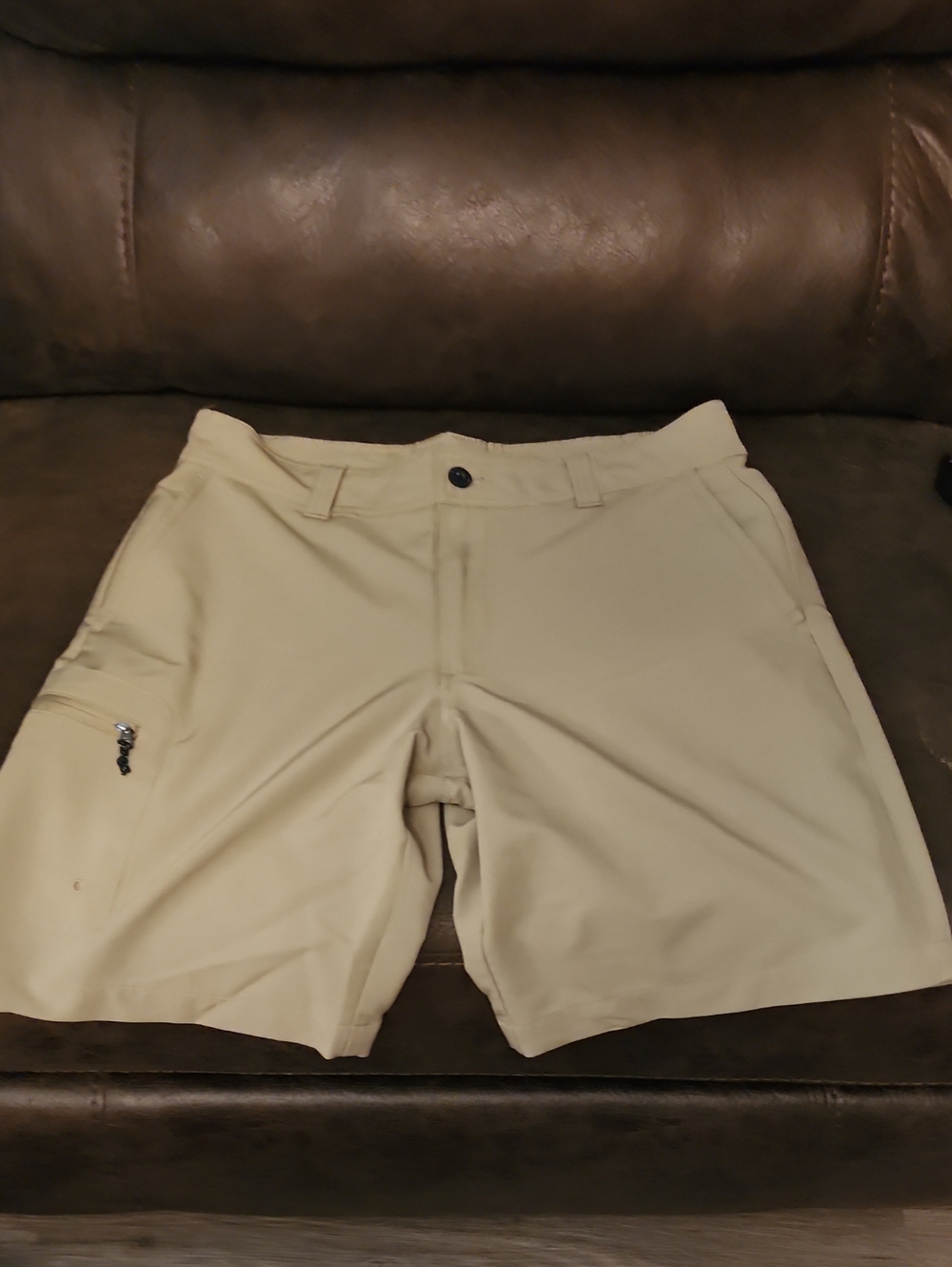 Magellan Outdoors Khaki Performance Flat Front Shorts